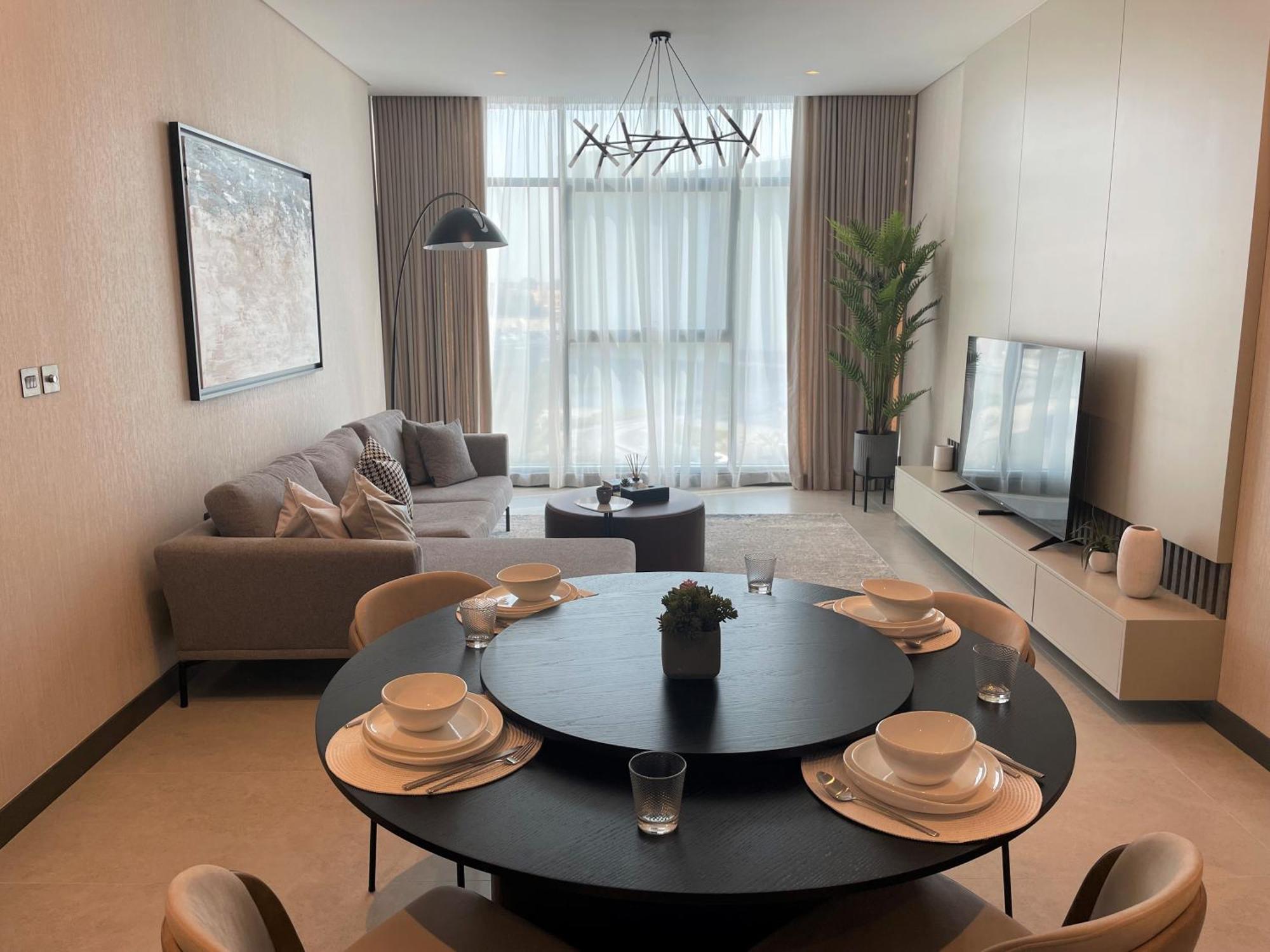 Charthouse Bahrain Hotel Manama Exterior photo A living room in a typical apartment